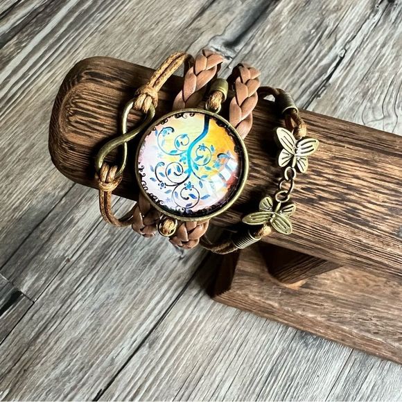 Adjustable linked bracelet - Picture 2 of 6